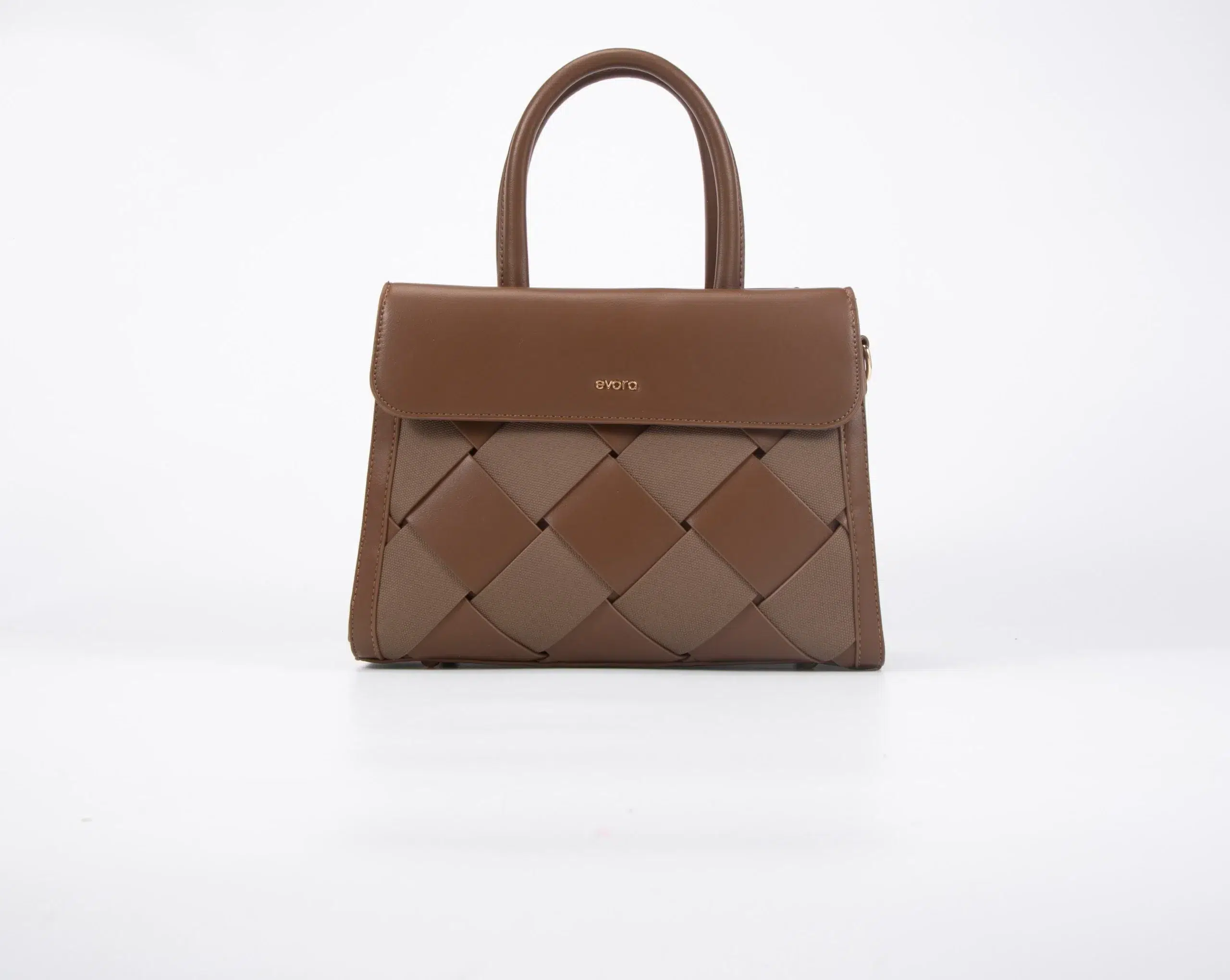 Set consisting of a medium-sized handbag with an elegant - Brown - Image 2